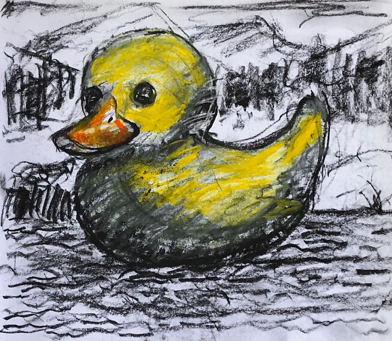 The big plastic yellow duck